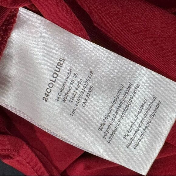 24Colours Red Twist Open Back One Piece Bodysuit Women’s Medium - Picture 3 of 4